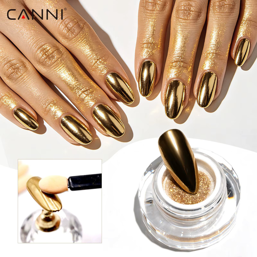 CANNI Nagelpuder Aurora Perlmutt, Metallic-Effekt - Bild 2