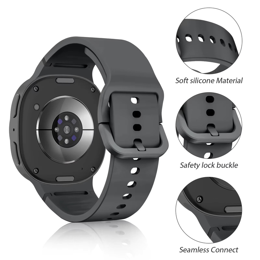 Samsung Uhrenarmband Silikon, Schwarz, Unisex - Bild 3