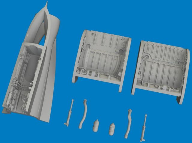 Eduard MiG-21F Wheel bays Print - Bild 1