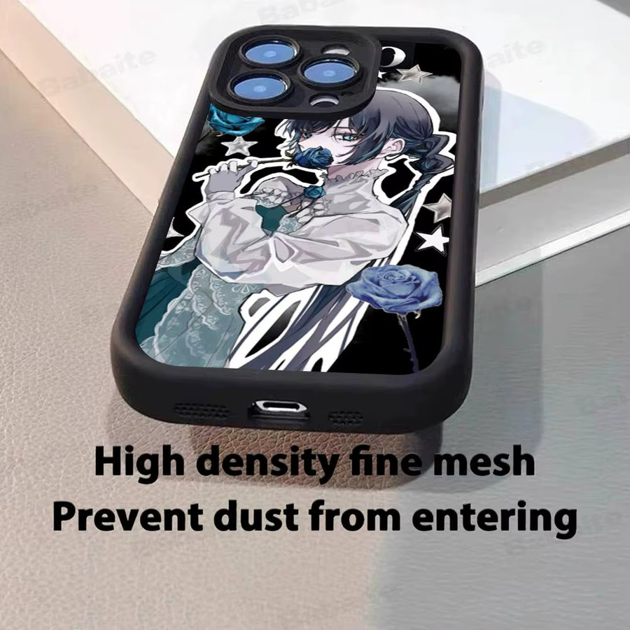 Epc Ado Kyogen X Uta Handyhülle für iPhone 17 16 15 14 13 12 11 Pro Max Plus, Schwarz, weiche und stoßfeste Schutzhülle mit vollständiger Abdeckung - Bild 2