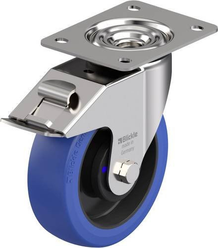 Blickle Edelstahl-Lenkrolle LEX-POBS 160XKA-FI mit Rad-Durchmesser 160 mm und einer Tragfähigkeit von max. 300 kg - Bild 1
