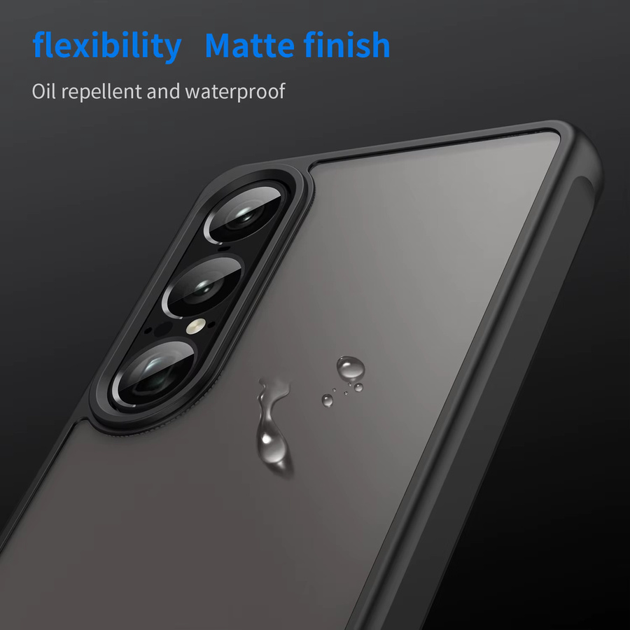 Stoßfeste Silikon-Hartschale Handyhülle mit Rüstungsstoßstange für Sony Xperia 1 VII in Blau - Bild 4