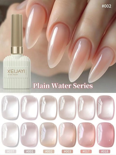 XEIJAYI Jelly Ice Gel Nagellack Set, 6 Stück, 15 ml, Glänzend - Bild 1
