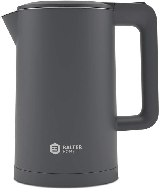 Balter Wasserkocher WK-4 Edelstahl Doppelwand Design BPA Frei in Grau/Silber mit 1,7 l - Bild 1