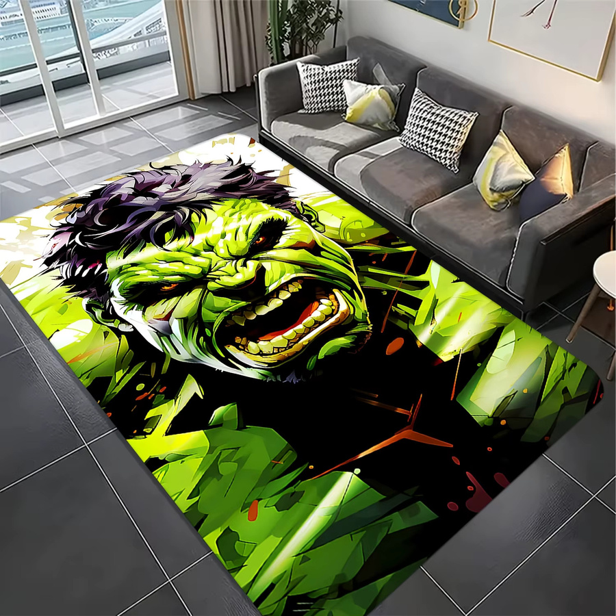 Beast Kingdom Bodenmatte Marvel The Incredible Hulk, grün/mehrfarbig, B/T: 60 x 60 cm, Höhe: 1 cm - Bild 6