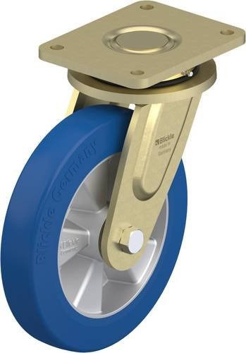Blickle Lenkrolle LS-ALBS 250K in Blau und Silber mit 250 mm Rad-Durchmesser und 850 kg Tragfähigkeit - Bild 1