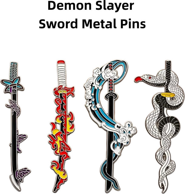 Bandai Demon Slayer Hashira Nichirin Schwert Emaille-Pins, Unisex - Bild 1