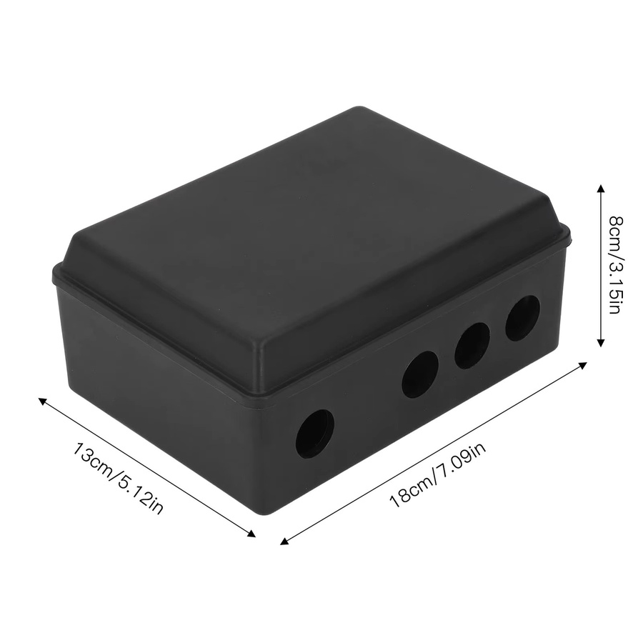 Aramox Winden-Controller-Gehäuse aus ABS-Kunststoff in Schwarz, Schutzbox-Kit für elektrische Winden von 8000 bis 20000 LB, B/T/H: 18,0 x 13,0 x 8,0 cm - Bild 5