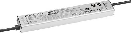Self Electronics SLT96-12VLC-UN LED-Treiber Konstantspannung 96W 12.0 V/DC 0 - 8A Silber Aluminium IP67 nicht dimmbar mit Überlastschutz - Bild 1