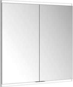 Keuco Spiegelschrank Royal Modular 2.0 in Weiß mit 2 Drehtüren, integrierter LED-Beleuchtung und Sensorsteuerung, B/H/T: 80 x 70 x 16 cm - Bild 1