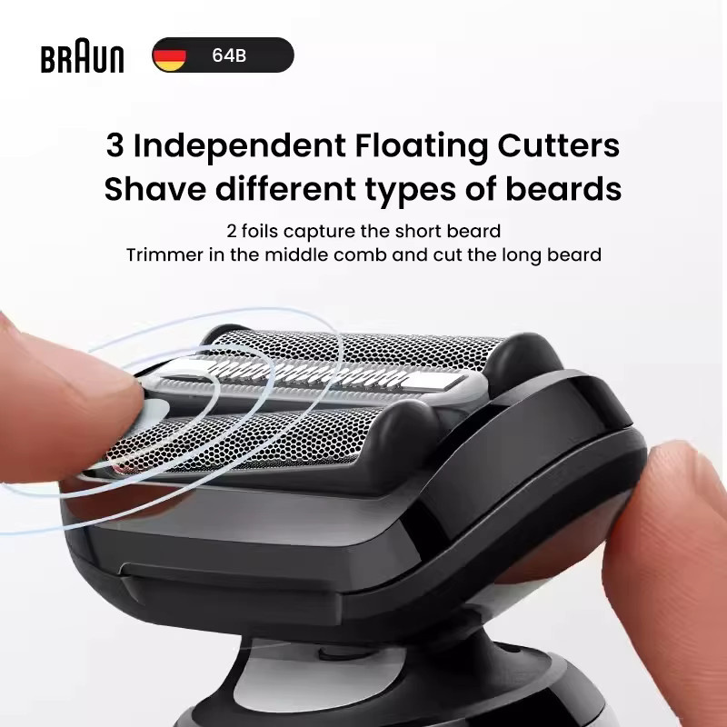 Braun Rasierkopf 64B für Serie 6/6 Pro, empfindlicher Hautschutz - Bild 6