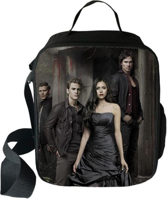 Thermoisolierte Umhängetasche Vampire Diaries mit 3D-Druck von Fancy Style Studio in Schwarz - Bild 1