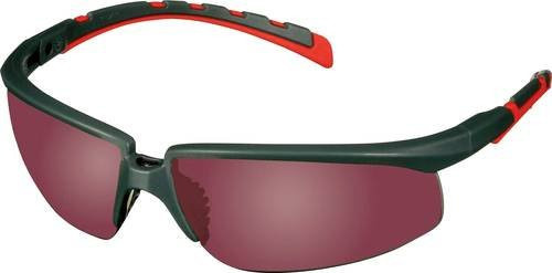 3M Schutzbrille S2024AS-RED mit verspiegelter Linse in Rot und Grau nach EN 166 DIN 166 - Bild 1