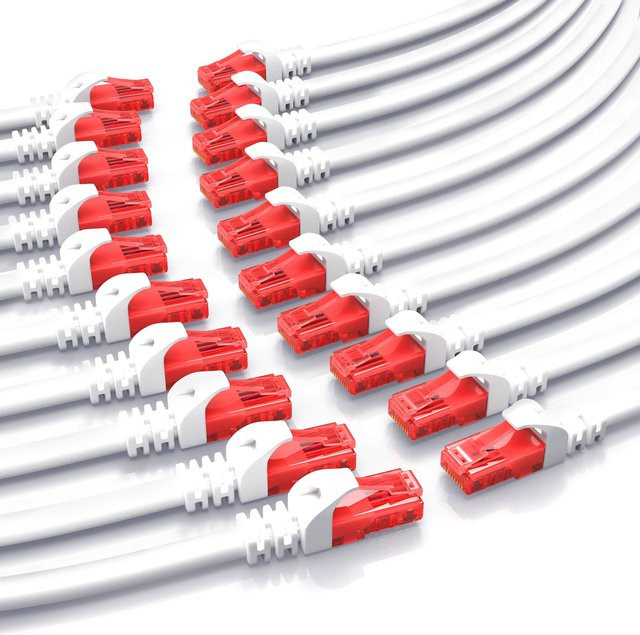 CSL Cat 6 Gigabit Ethernet LAN Kabel, weiß, Länge: 0,5 m - Bild 1