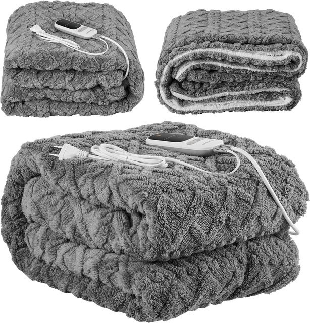 Steinborg Heizdecke mit Timer, Fernbedienung und 9 Temperaturstufen, B/T: 180 x 130 cm - Bild 1