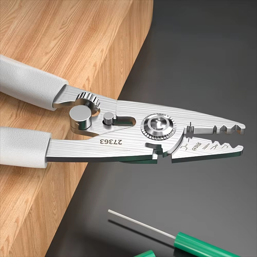 NIUXIANG 6-in-1 Glasfaser-Abisolierer und -Schneider aus Edelstahl in Steel - Bild 4