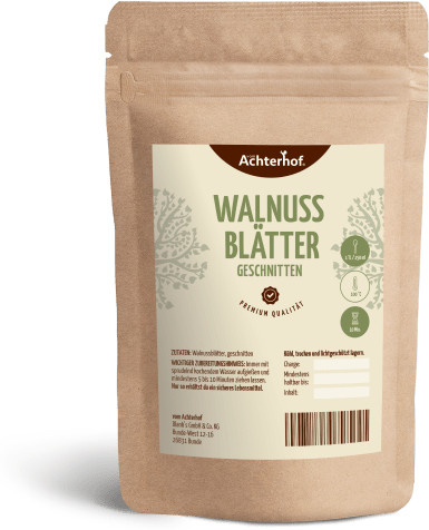 Achterhof Walnussblätter geschnitten 500 g - Bild 1