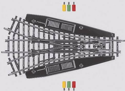 Märklin H0 K-Gleis 2270 Dreiwegweiche symmetrisch 1-teiliges Set - Bild 1