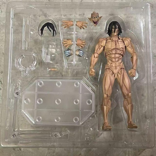 Yiran toy 1 Attack on Titan Eren Jäger Koloss Form Actionfiguren Puppe PVC - Bild 1