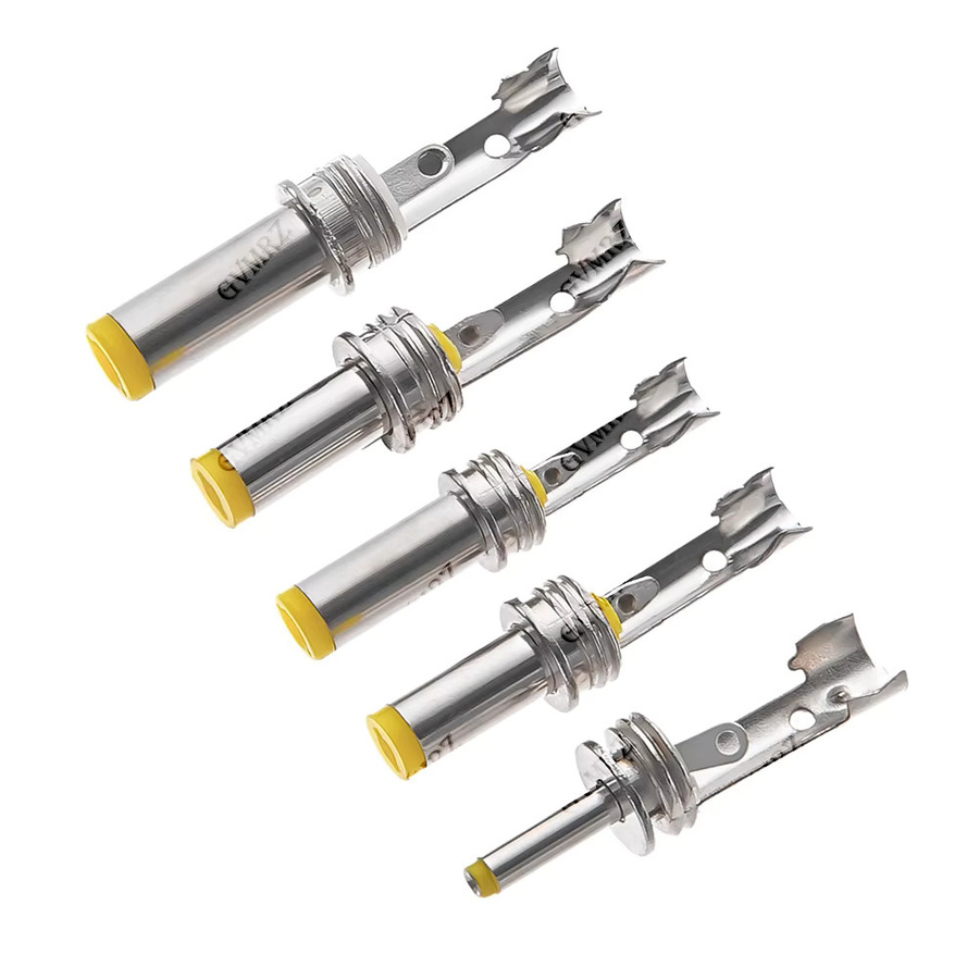 10er Set DC-Netzteilstecker mit Lötanschluss in Schwarz, verschiedene Größen: 5,5 x 2,1 mm, 5,5 x 2,5 mm, 4,8 x 1,7 mm und 1,35 x 0,7 mm - Bild 3