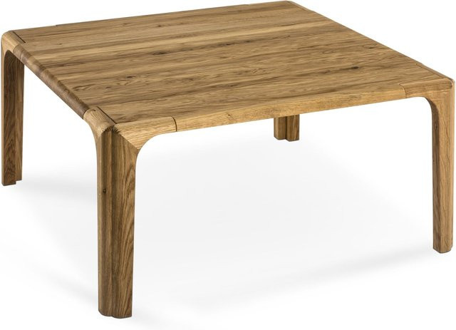 Couchtisch HASSE aus massiver Asteiche in Braun, quadratisch, B/T/H: 75 x 75 x 44 cm - Bild 1
