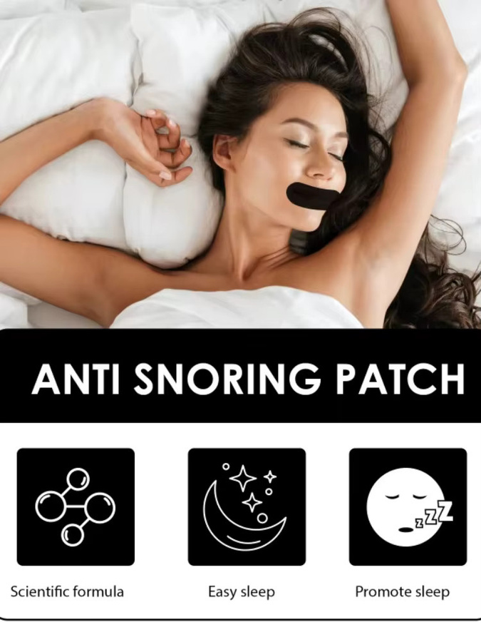 100 Stück Anti-Schnarch-Pflaster, mundschließende Schlafpflaster, Unisex - Bild 2