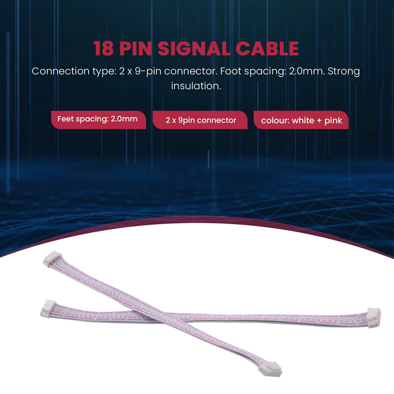 Bitmain 18 Pin Signal Daten Flachbandkabel Set, 10 Teile, Mehrfarbig, Länge: 30 cm, passend für Antminer S9 S7 L3 L3+ L3++ K5 R4 - Bild 2