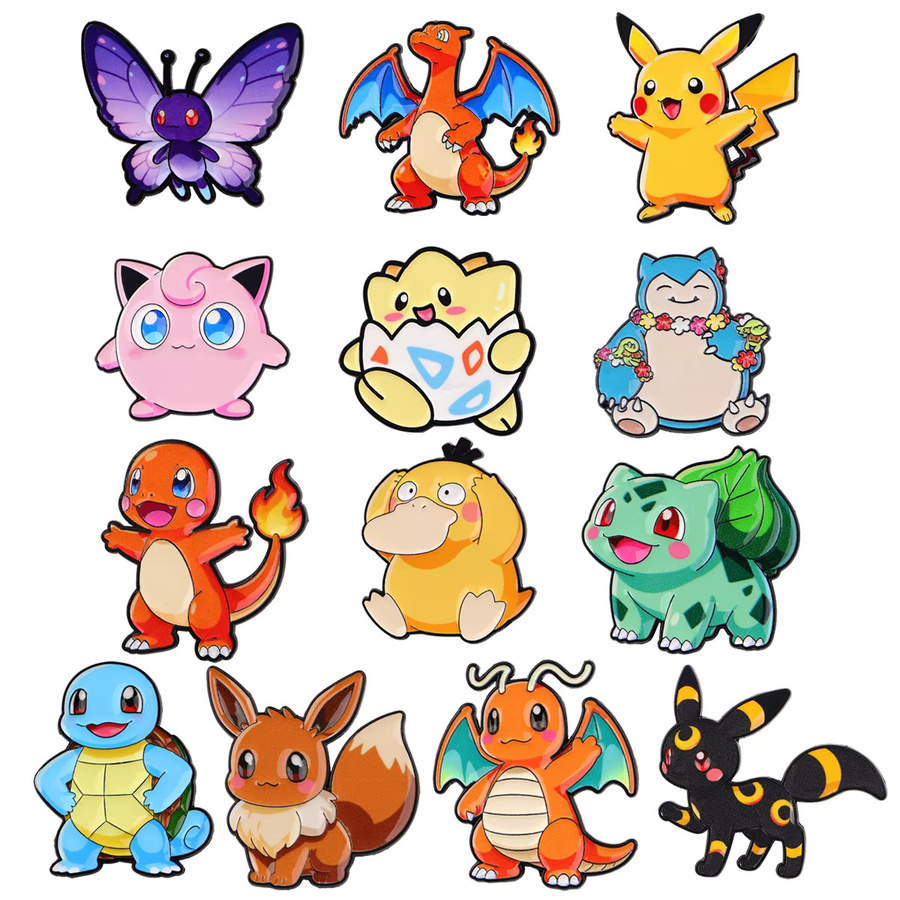 Bandai Pokemon Anime Monster Emaille-Pins, 7-teiliges Set - Bild 2