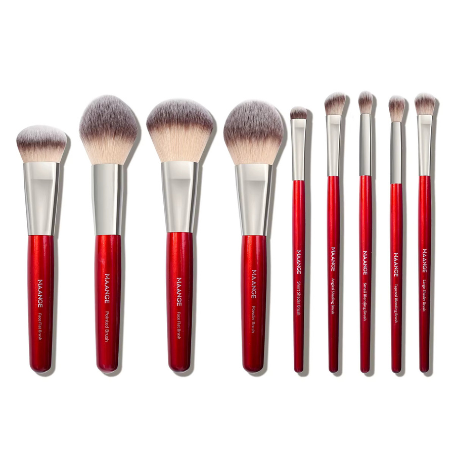 MAANGE Make-up-Pinsel-Set, 9-teilig, Synthetik - Bild 4