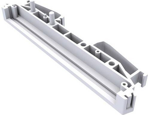 Camdenboss Platinenhalter CIME/E/SEF1000 Endteil erweiterbar mit Standfuß, Farbe: Weiß, B: 107 mm, L: 11,50 mm - Bild 1