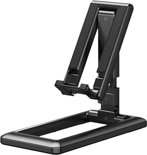 Faltbarer Tablet- und Handy-Desktop-Ständer für iPad, iPhone und Samsung in Schwarz - Bild 1