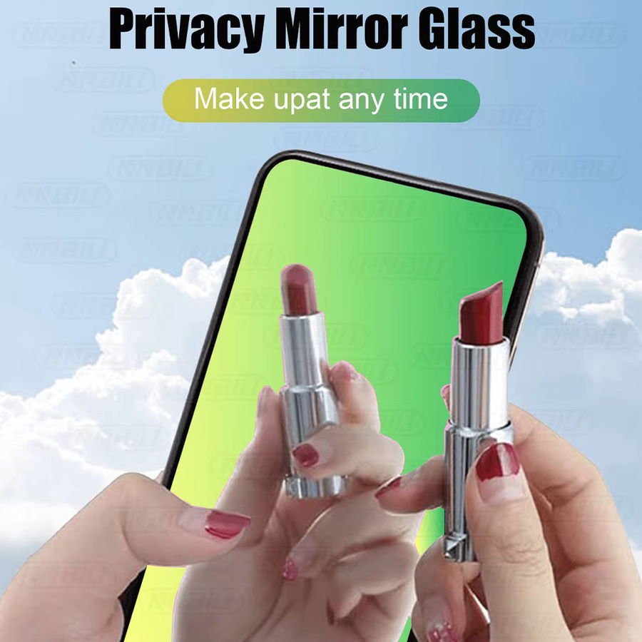 NNBILI 2 Stück Anti-Spionage Displayschutzfolie mit Farbverlauf und Spiegeleffekt für iPhone 17 16 15 Pro Max in Multicolour - Bild 2