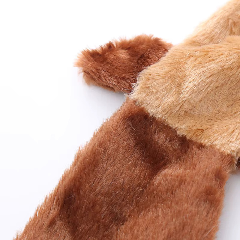 pawstrip Plüsch-Hundespielzeug, interaktives Tierförmiges Quietschspielzeug, bissresistentes Haustierspielzeug - Bild 2