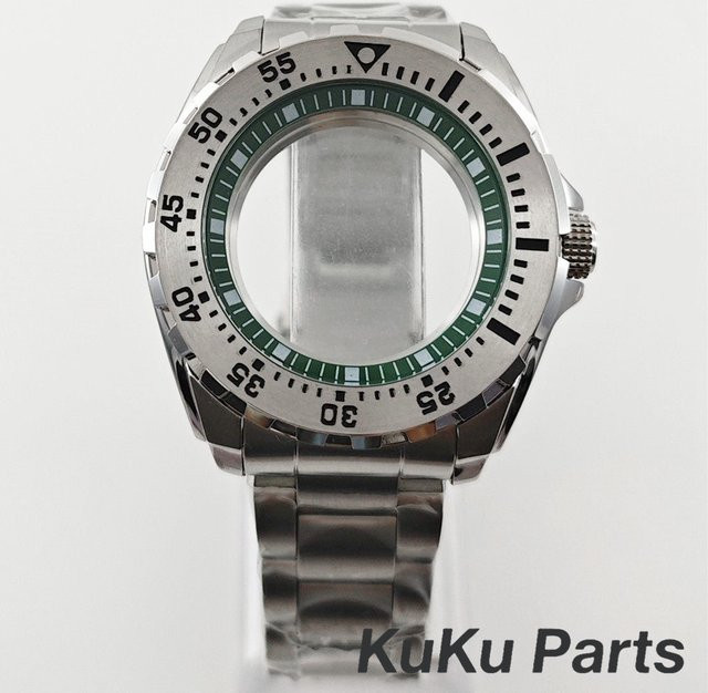 HUANXIAO Uhrengehäuse Edelstahl, Schwarz, Unisex - Bild 1