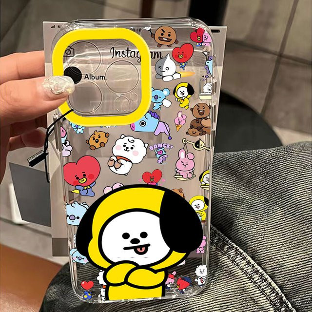 Niedliche Cartoon B-BTS Handyhülle für Samsung Galaxy S26 S25 S24 S23 S22 S21 S20 FE Note20 Note10 Edge Plus Ultra Lite 4G 5G Cover in Multicolour - Bild 1