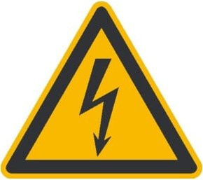 SafetyMarking Warnschild Aluminium SL Warnung vor gefährlicher elektrischer Spannung Gelb Breite: 10 cm - Bild 1