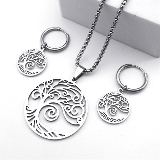 Lucky Star Jewelry Schmuck-Set Edelstahl, Roségold, Zirkonia, Unisex - Bild 1