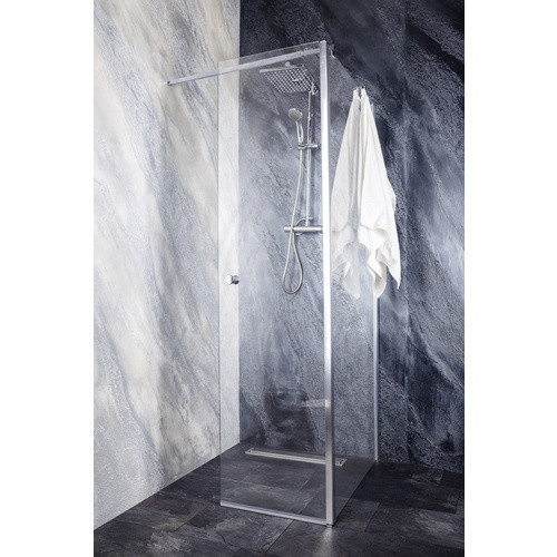 Sanotechnik Duschkabine GRANDE Eckduschkabine mit Drehtür, Glas transparent, Silber, B: 130 cm, H: 195 cm - Bild 3