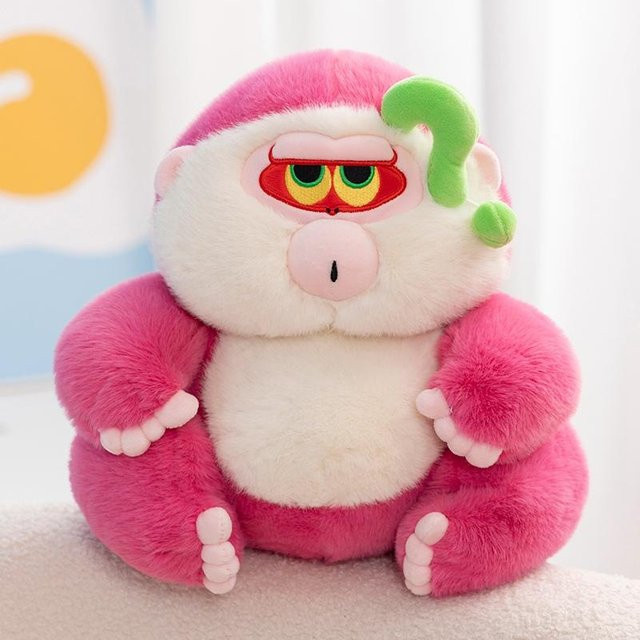 Yiran toy Kawaii Rosa Houhou Affen Serie, Plüschtiere, Rosa / Pink - Bild 1