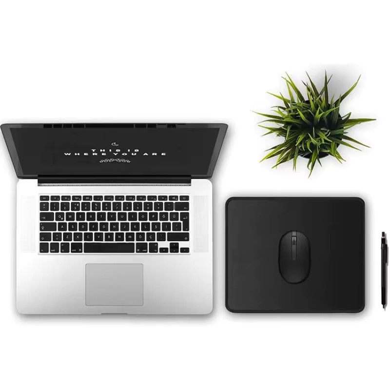 Mairuige Mauspad in Schwarz, rutschfestes Gummi-Desktop-Pad für Büro und Gaming - Bild 6