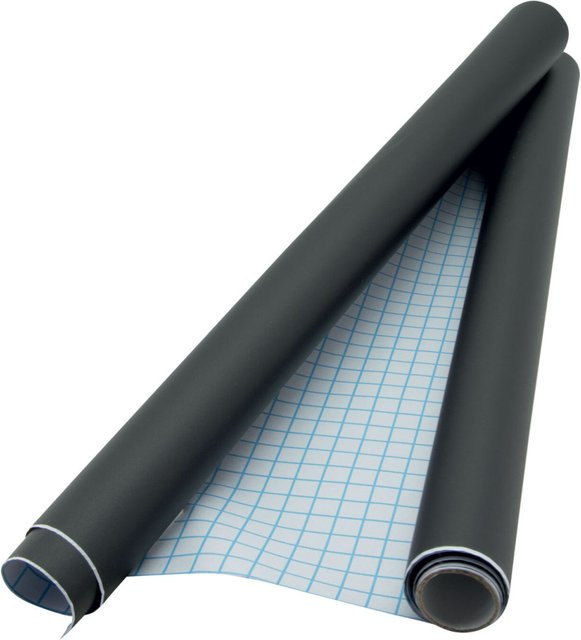 Securit Selbstklebende Kreidetafel in Schwarz, B: 100 cm, H: 45 cm - Bild 1