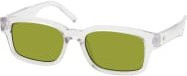 Le Specs RECARMITO Sonnenbrille, quadratisch, Vollrand, transparent green, Unisex, Kunststoff - Bild 1