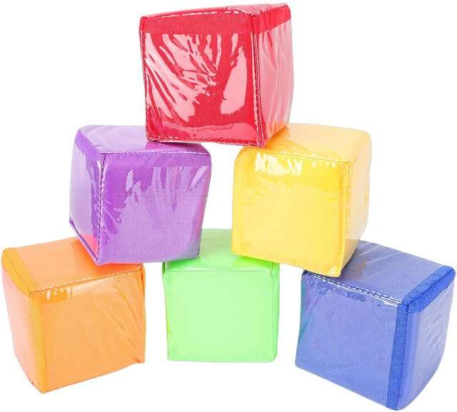 Musysh Bildungs-Spielwürfel Schaumstoffwürfel 6-teiliges Set - Bild 1