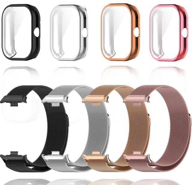 Uhrenarmband Milanaise, Edelstahl, Silber, Unisex, für Xiaomi Redmi Watch 4 - Bild 1