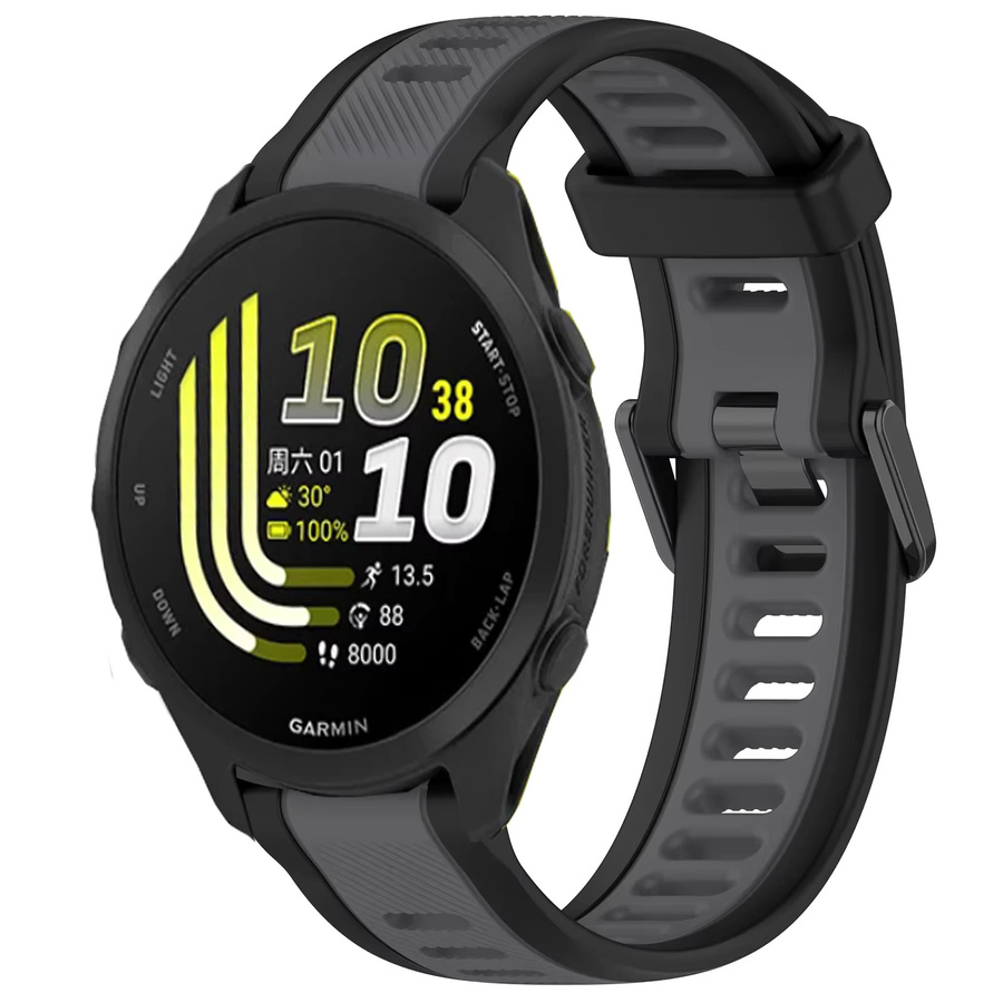 Garmin Uhrenarmband Silikon, Schwarz, Unisex - Bild 1