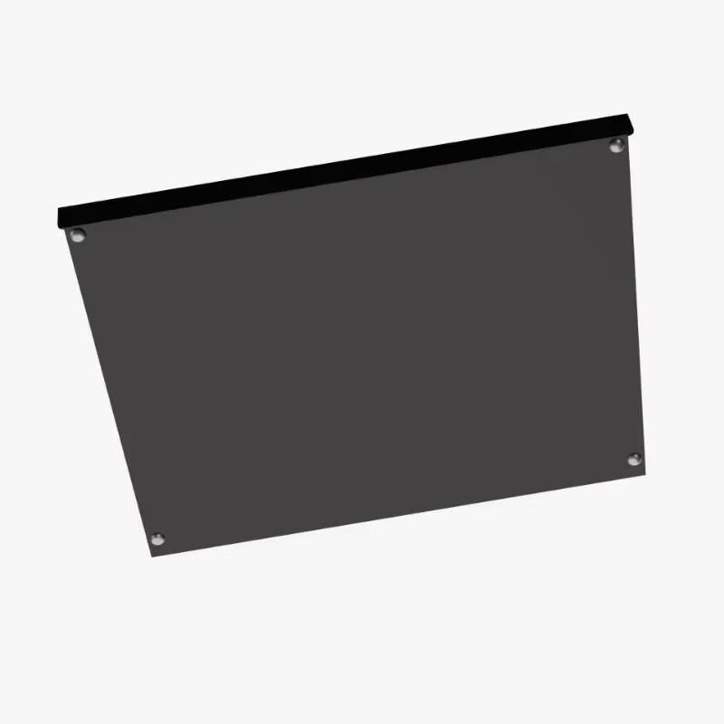 Schwarzes Acryl Schneidebrett in Rechteckform mit Anti-Rutsch-Funktion für Obst und Gemüse - Bild 2