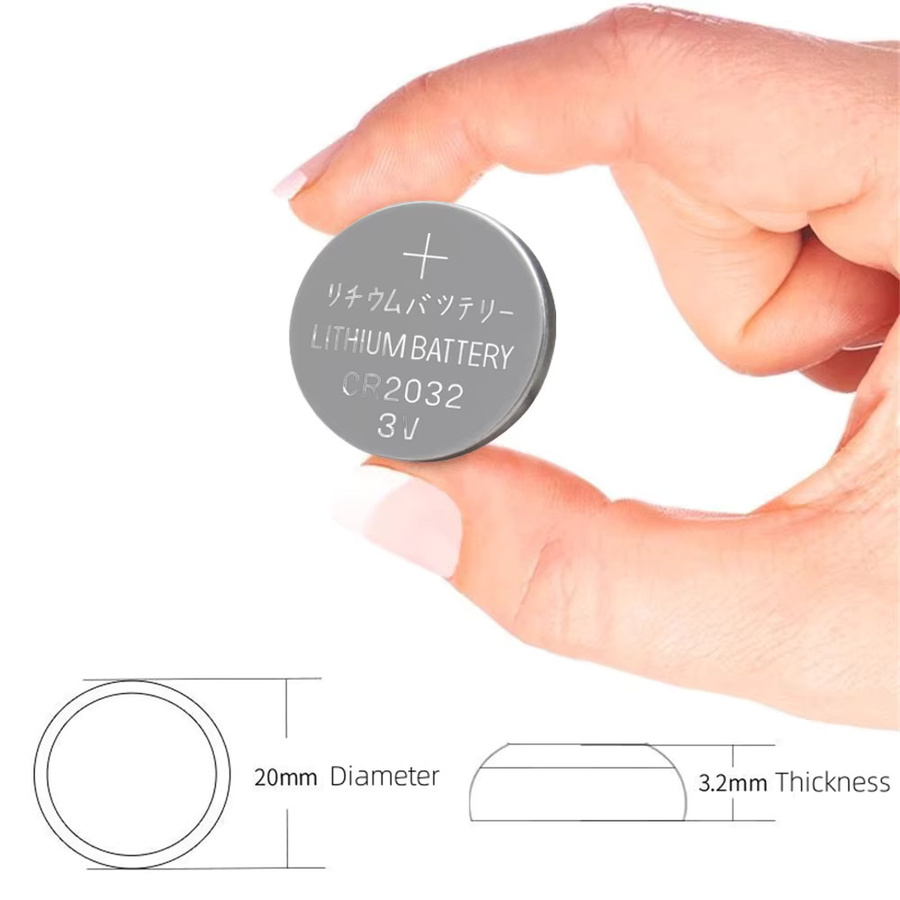Yuform CR2032 Lithium-Knopfzellen 3V in Silber für Uhren, Spielzeug und Fernbedienungen - Bild 2