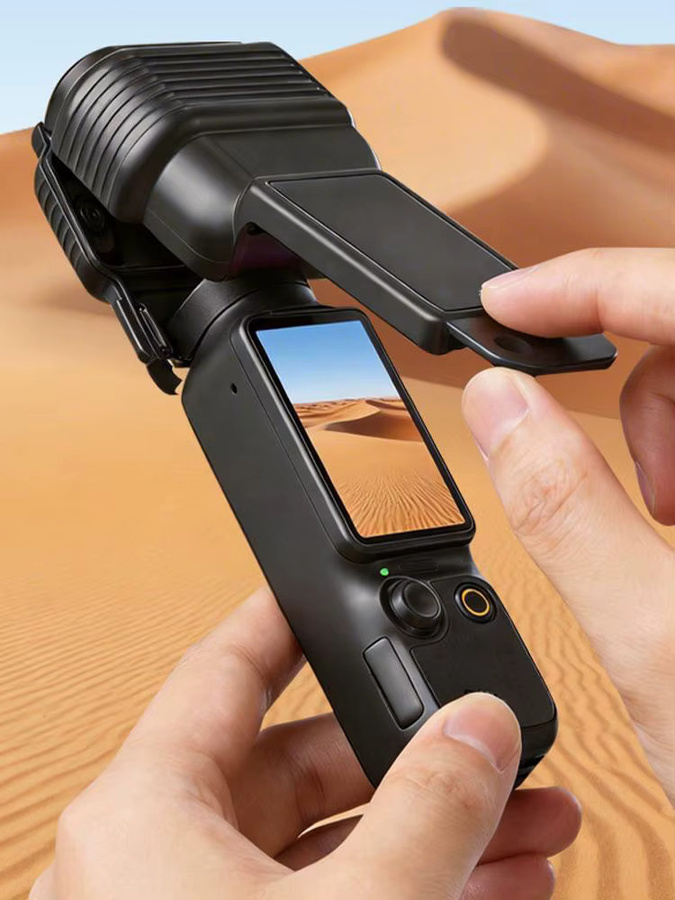 DJI Osmo Pocket 4 Flip-Cover Gimbal-Schutzhülle in Schwarz, kratzfeste PC-Hülle mit Vollschutz für Objektiv und Bildschirm - Bild 7