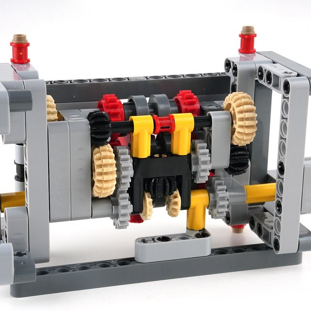 stemedu MOC 5-Gang-Getriebe mit Rückwärtsgang-Technologie, Bausteine, Lernspielzeug - Bild 1