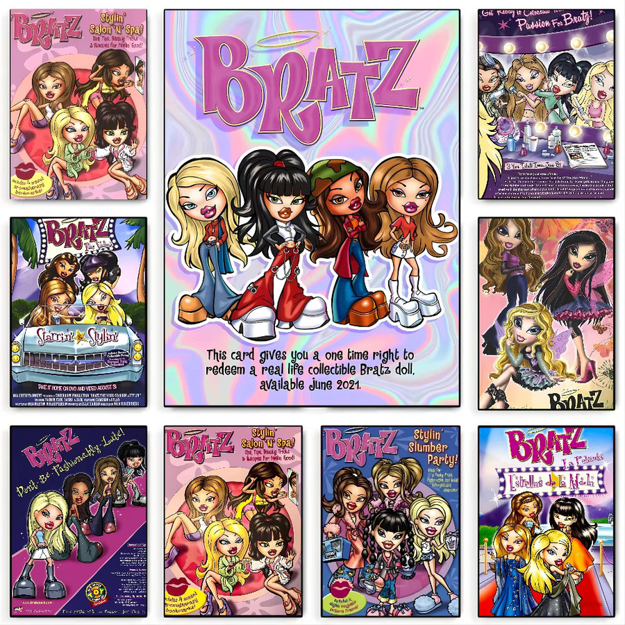 Bratz Cartoon Retro Poster als Papierdruck für deine Wanddekoration im Wohnzimmer oder Café - Bild 4